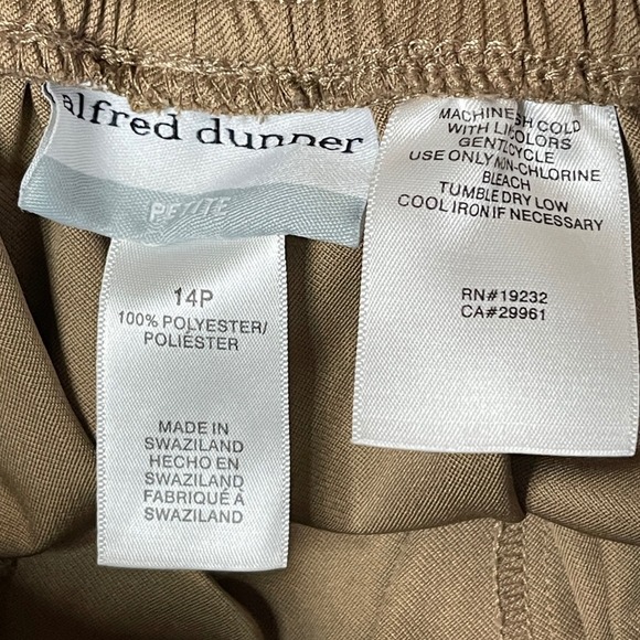 ALFRED DUNNER Classic Average Length Pant, 14 Petite - Picture 7 of 8